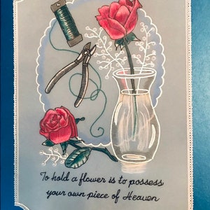 Cartão para uma florista