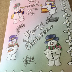 Biglietto di Natale in pergamena
