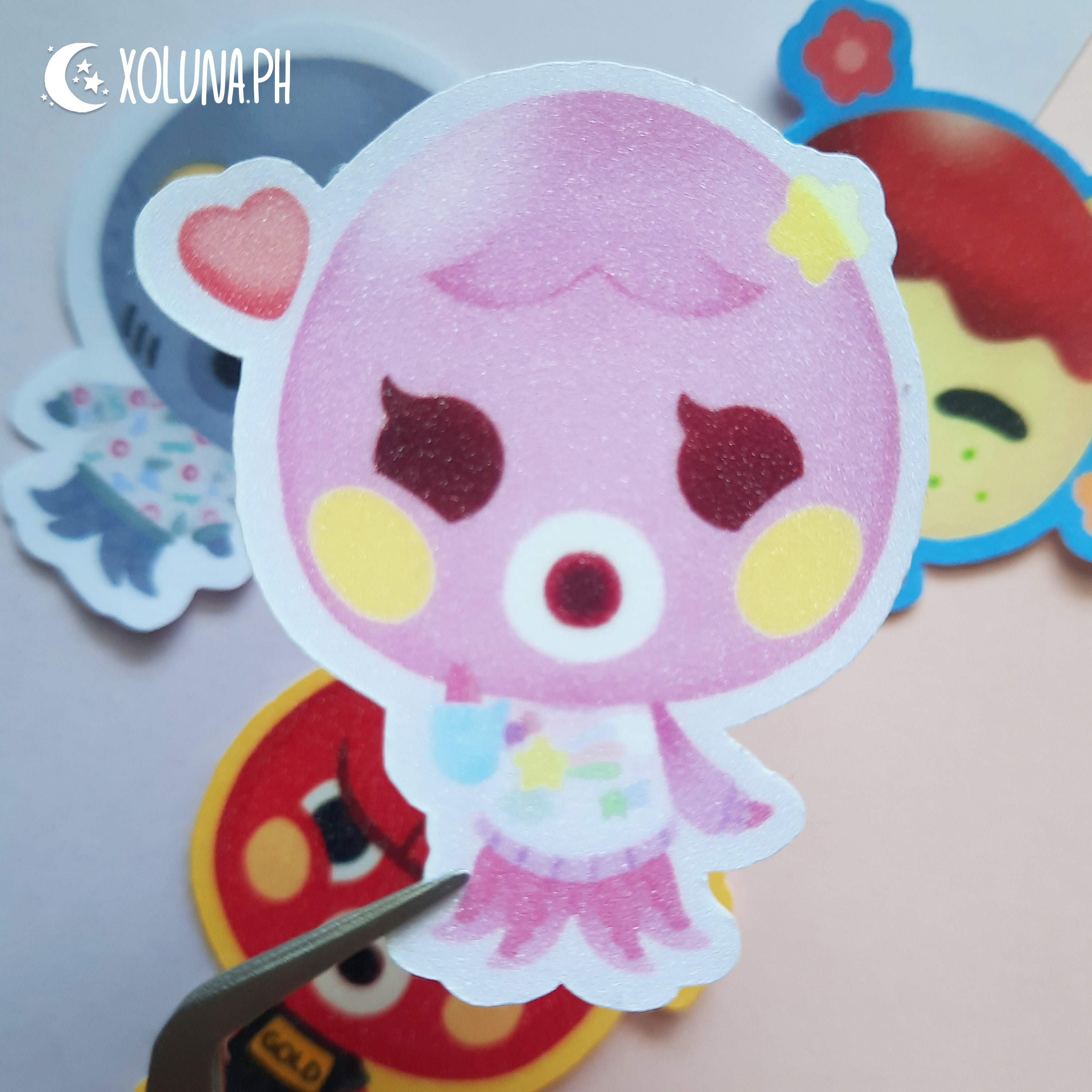 Paper Paper & Party Supplies Stickers acnh stickers BIRD/OCTOPUS etna