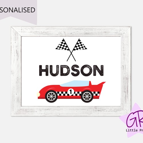 Racing Car Printable Race Car Print Transportation Wall Art Etsy