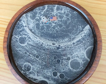 Eagle has landed tea coaster