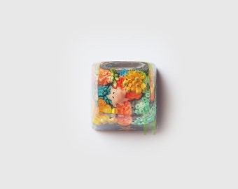 Handmade Octopus Artisan Keycap - Resin Clay, Esc Row