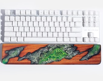Hand-painted Ghost Keyboard Wrist Rest