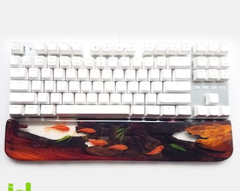 Hand-painted Goldfish Keyboard Wrist Rest