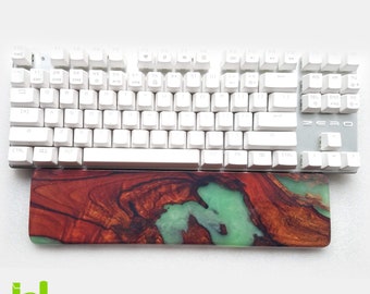 Jade wood keyboard Wrist rest