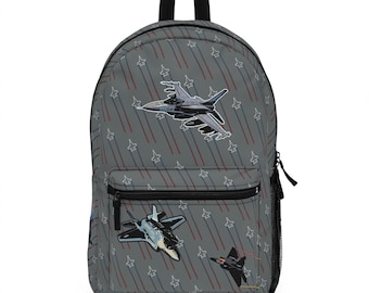 Personalized Fighter Jet Backpack for Kids