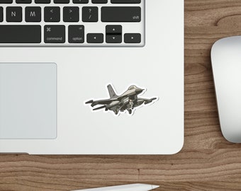 F16 Fighter Jet Die-Cut Stickers