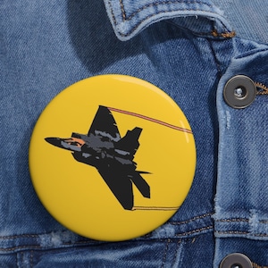 Fighter Jet Pin Button