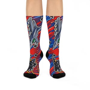 Calcetines para tripulación de aviones de combate / Diseño aeronáutico, acolchados y cómodos, para uso militar.