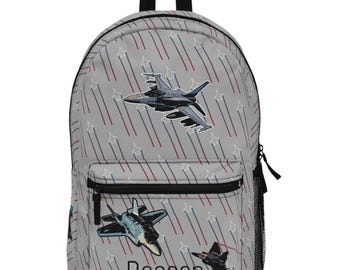 Fighter Jet Backpack - Personalized Gift