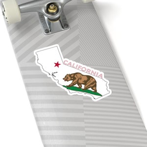 Autocollants Kiss-Cut de la République de l’État de Californie