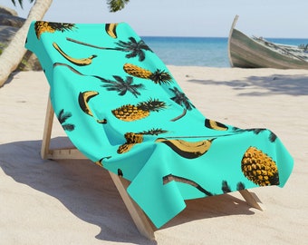 Tropical Pattern Beach Towel