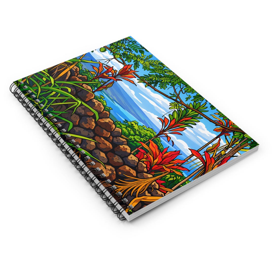 Hawaiian Tropical Beach Landscape Spiral Notebook - Etsy