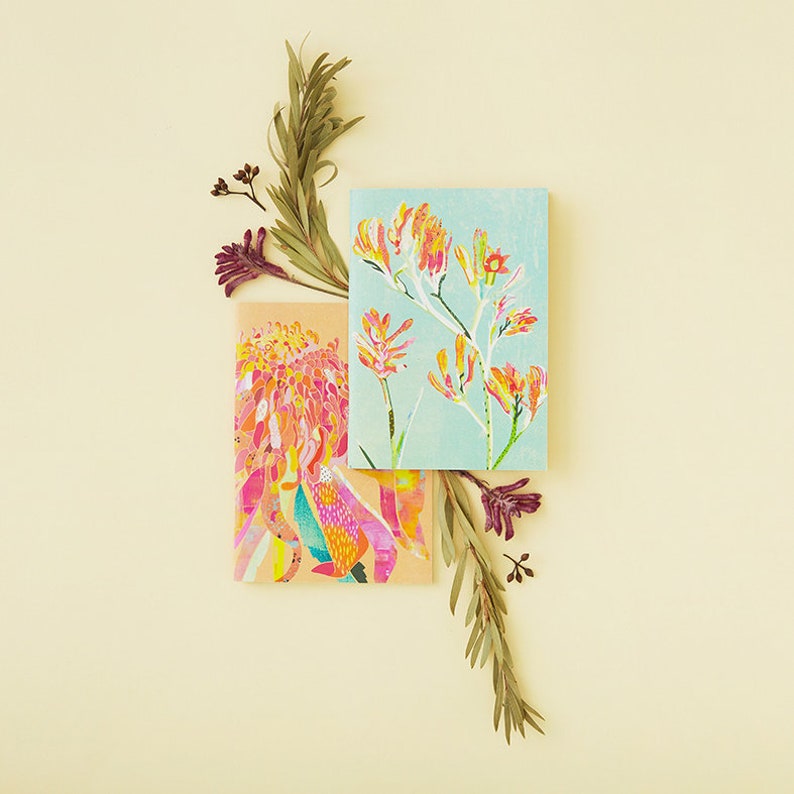 Native Flower A6 Notecard Set of 4
