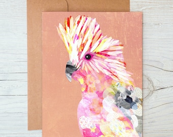 Galah, Australian Native Birds - A6 Note Card