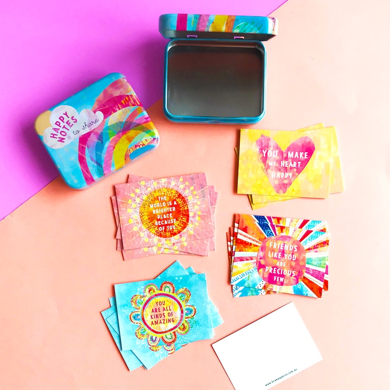 Positive Notes Decorations Happy Notes: Kindness Cards With Positive Affirmations - Etsy Australia