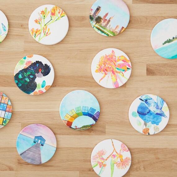 Kings Park Ceramic Coaster Perth Tableware Australian Made Gifts