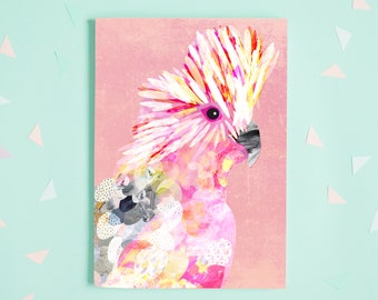 Notebook | Blank Notebook | Journal | A5 Notebook | Recycled Paper | Designed and printed in Perth | Native Birds | Galah | Australian Birds