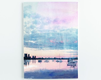 Notebook | Blank Notebook | Journal | A5 Notebook | Recycled Paper | Designed and printed in Perth | Sailing | Boats | Australia | Sunset