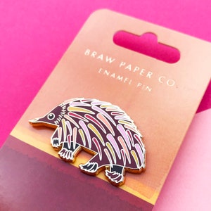 Echidna Enamel Pin | Enamel Pn | Hard Enamel Pin | Pin Brooch | Lapel Pin | Animal Gifts | Australian Animals | Australian Native Animals