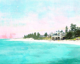 Perth | Cottesloe Beach | Travel Poster | Australia | Australian Poster | Art Print | Travel Gift | Home Decor | Wall Art | Australian Made