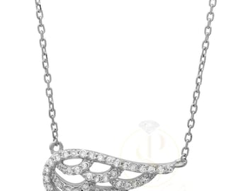 Collana con ali d'angelo, gioielli angelici, collana divina, idea regalo perfetta, ciondolo con ali d'angelo, collana con ciondoli, regalo di compleanno, regalo di nozze