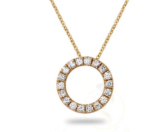 Collana con ciondolo circolare, collana con ciondolo delicato, gioielli minimalisti ed eleganti, gioielleria raffinata