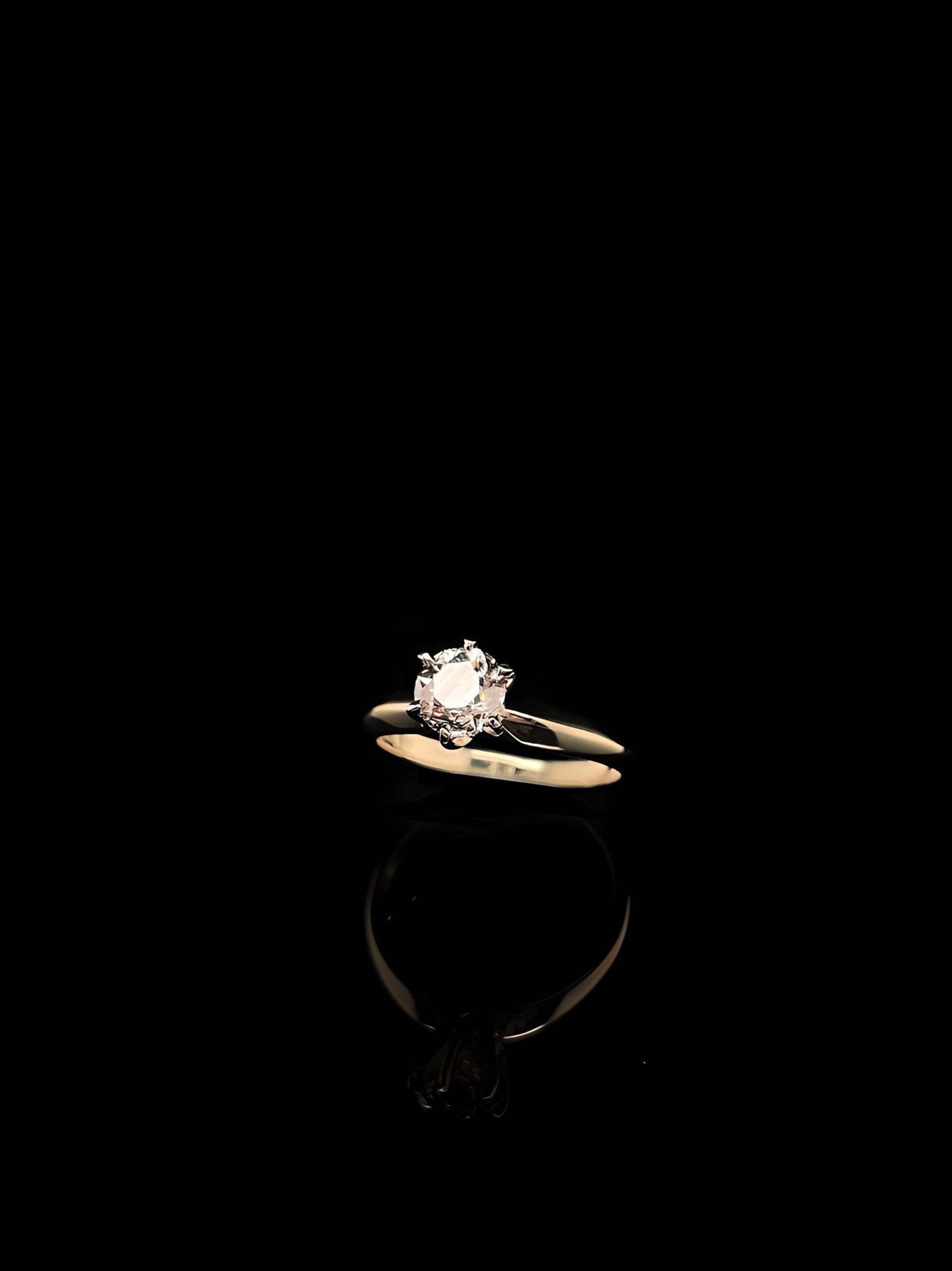 Stacking Solitaire Rings 1 Ct Lab Diamond Stacking Solitaire Engagement Ring, Bridal Ring ...