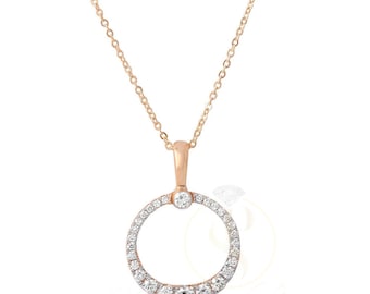 Collana con ciondolo a forma di cerchio, gioielli geometrici, accessorio minimalista, design moderno, stile senza tempo, gioielli di moda