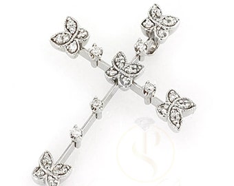 Ciondolo a croce, ciondolo in oro 14k, regalo per battesimo, accessorio cristiano, ciondolo simbolico, ciondolo spirituale, ciondolo unisex