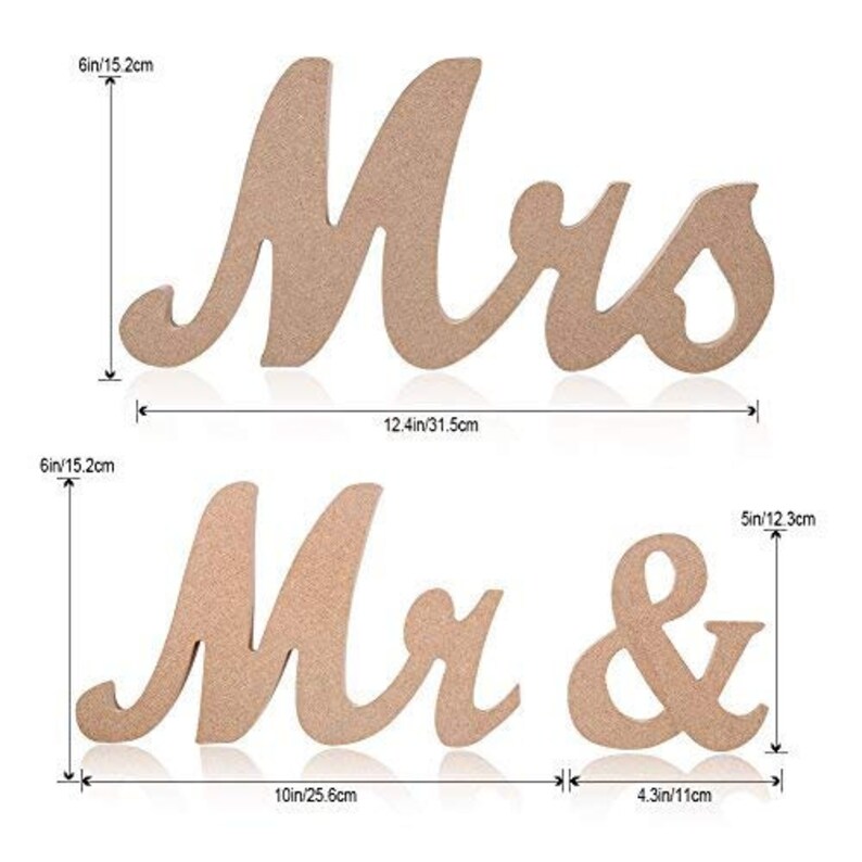 Vintage Wooden Signs Mr And Mrs Wedding Signs Rustic Wedding Decor Personalized Wedding Signs Design And Paint Any Color image 5