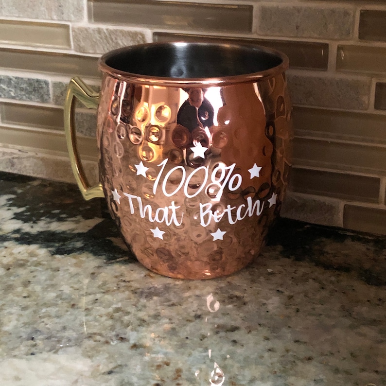 Personalized Moscow Mule Mug Hammered Copper Mug Etsy