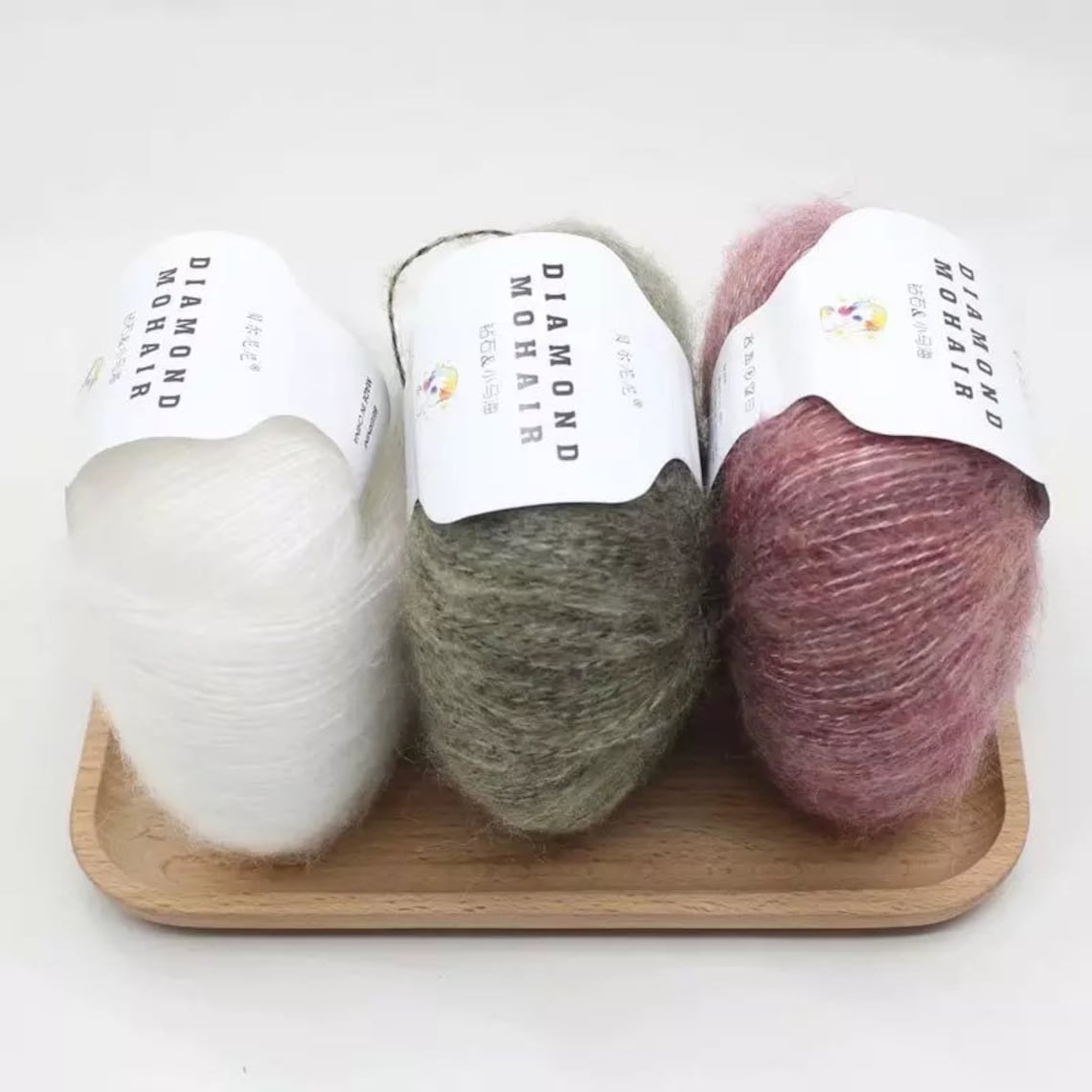 DIAMOND Mohair Yarn Cashmere Angora 25g ball for Crocheting Etsy