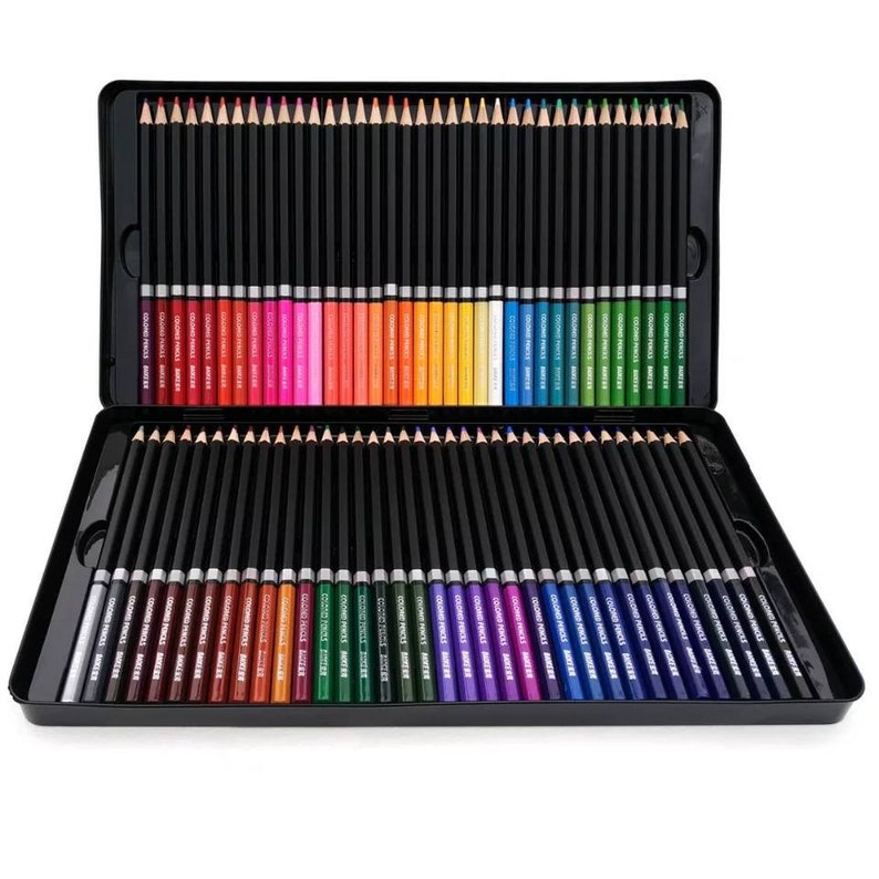 Set of 72 Professional Artist Colored Pencils for Coloring Etsy