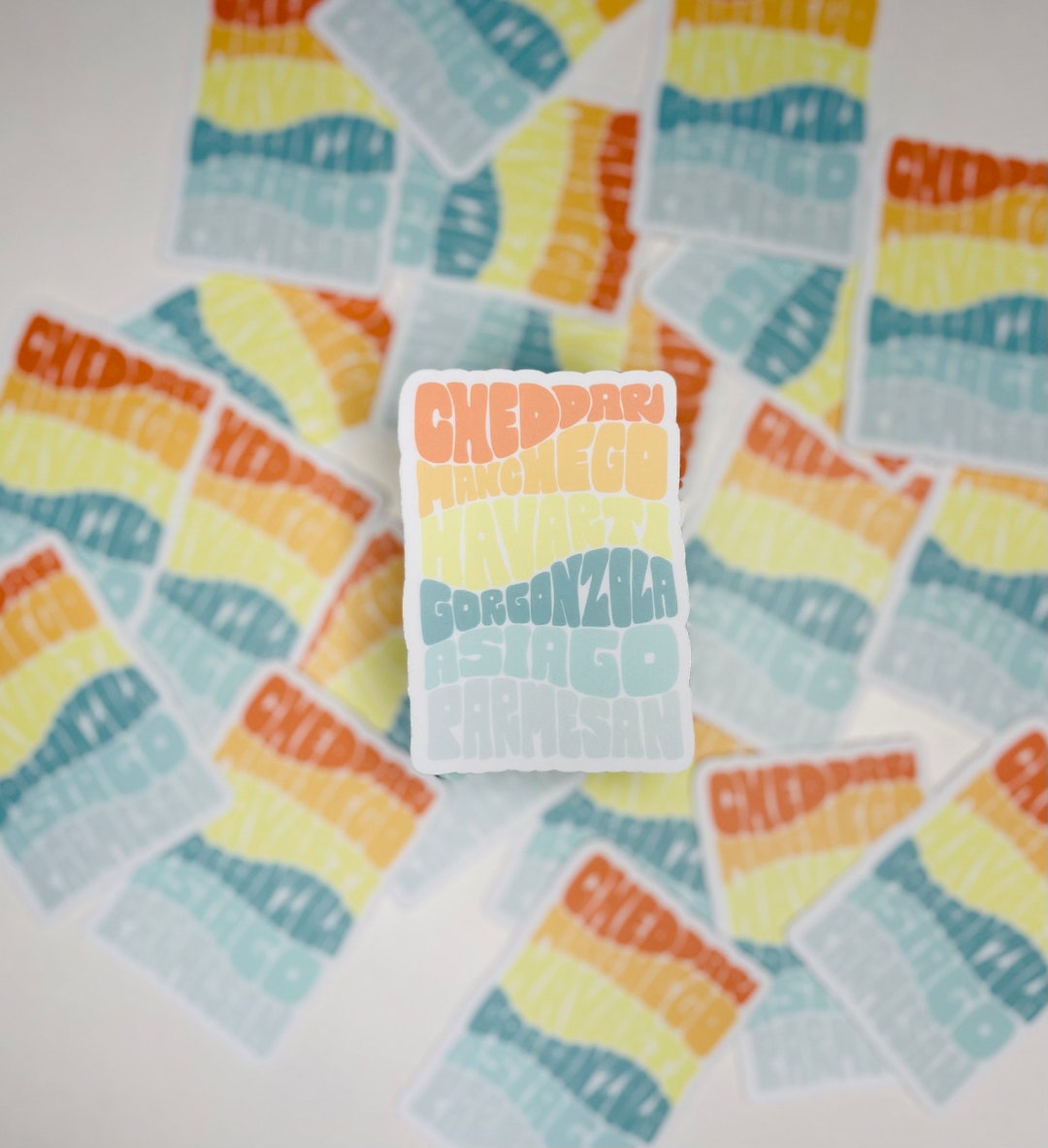 Cheese Vinyl Weatherproof Sticker | Water Bottle Sticker | Laptop ...