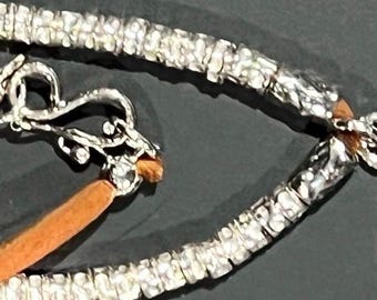 Handmade Sterling Silver Angel Heart Choker: Karen Hill Tribe Beads