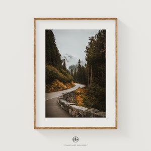 Mt Rainier National Park Print, Washington Mountain Photo, Pacific Northwest Photography, Home Office Wall Decor, Landscape Wall Art