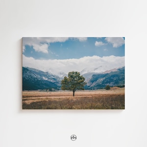 Toile du parc national des Montagnes Rocheuses : paysage du Colorado