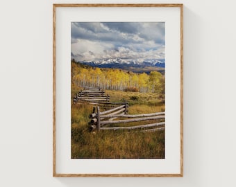 Telluride Colorado Autumn Aspen Photography Print