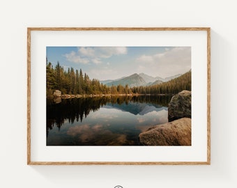 Colorado Mountain Print Wall Art, Rocky Mountain National Photo Print, Nature Decor, Colorado Photography Prints, Nature Decor for Office