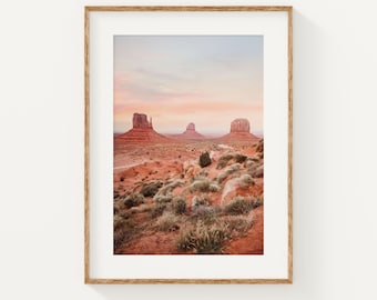 Arizona Desert Print, Monument Valley Landscape Print, Southwestern Wall Art, Wilderness Poster, Desert Photography, American Wall Art
