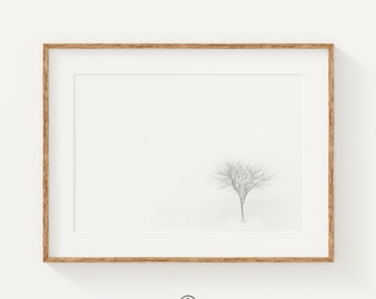 Black and White Tree Prints, Scandinavian Print, Tree Prints Wall Art, Modern Minimalist Home Wall Decor, Minimal Print, Home Office Decor