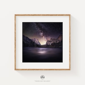 Yosemite Milky Way Photo: Fine Art Astrophotography Print