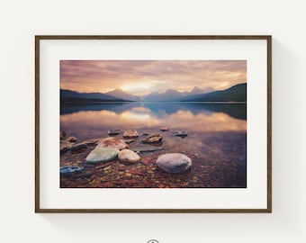 Lake McDonald Sunrise Print: Glacier National Park Wall Art