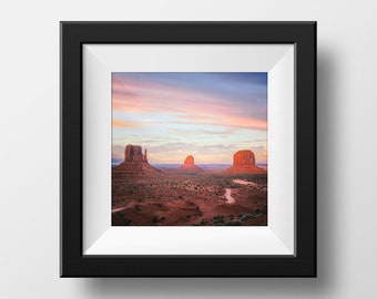 Monument Valley Print, Desert Print Wall Art, Southwestern Wall Decor, Boho Wall Art, Southwest Landscape Photo, Large Wall Art, Travel Gift