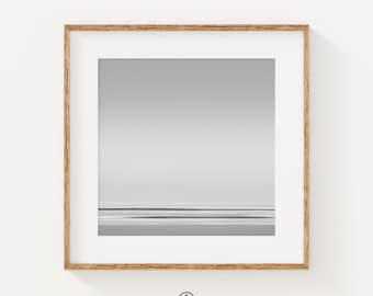 Black and White Fine Art, Minimalist Photography Print, Ocean Picture, Florida Landscape Print, Minimal Wall Art, Office Wall Art Decor