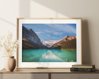 Lake Louise Banff National Park Print, Canadian Rockies Wall Art, Majestic Mountain Reflection Print, Lake Louise Photo, Nature Wall Decor