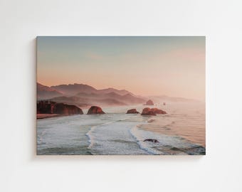 Cannon Beach Sunset Canvas Print: Oregon Coast Wall Art