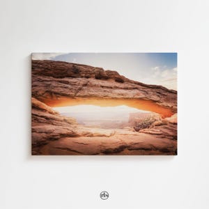 Mesa Arch Canvas Print: Arches National Park Sunrise, Utah Desert Art