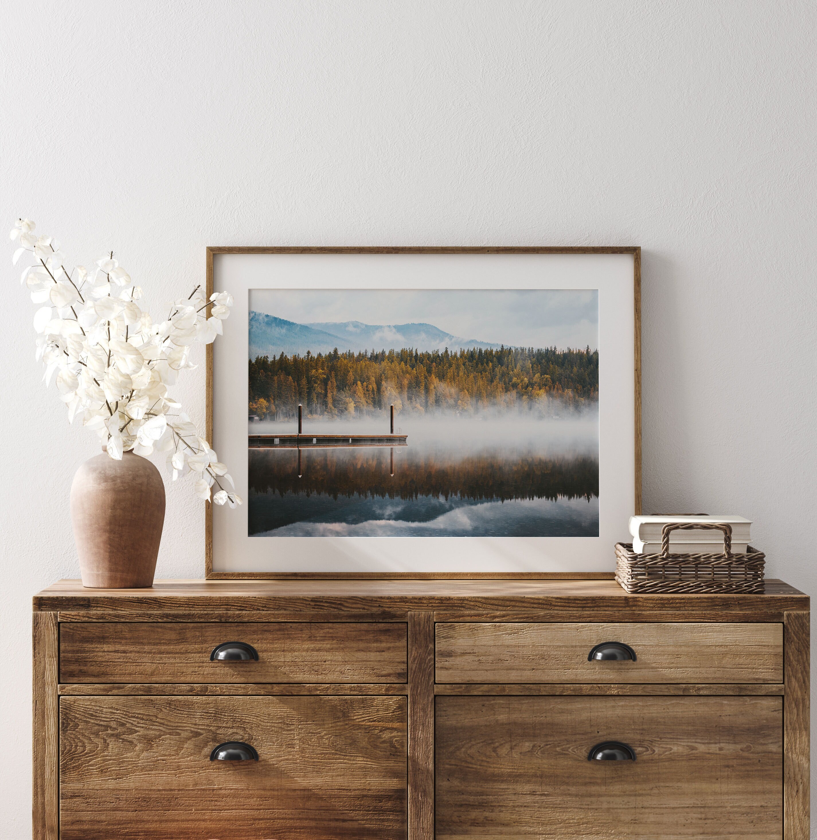 Glacier National Park Print Montana Landscape Wall Art Lake Etsy